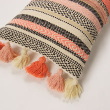 Load image into Gallery viewer, Handwoven Striped Accent Pillow Long Lumbar