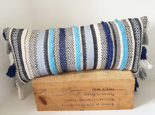 Load image into Gallery viewer, Handwoven Striped Accent Pillow Long Lumbar