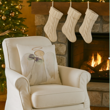 Load image into Gallery viewer, Linen Holiday Block Printed Pillows
