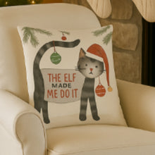 Load image into Gallery viewer, Linen Holiday Block Printed Pillows
