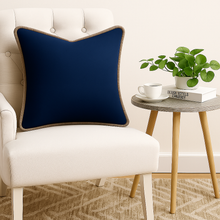 Load image into Gallery viewer, Whip Stitch Edged Solid Linen Pillow
