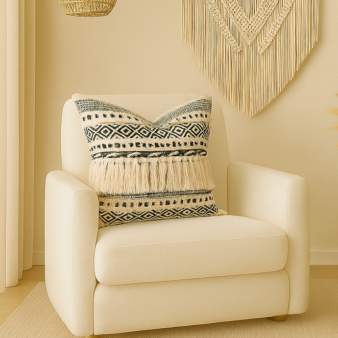 Kenya Bohemian Fringe Pillow