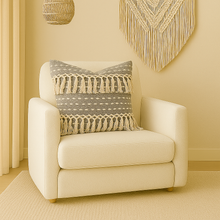 Load image into Gallery viewer, Handwoven Fringed Pillow
