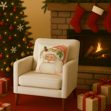 Load image into Gallery viewer, Linen Holiday Block Printed Pillows
